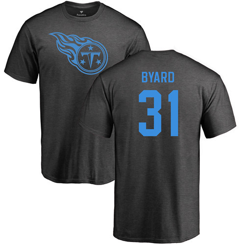 Tennessee Titans Men Ash Kevin Byard One Color NFL Football #31 T Shirt->nfl t-shirts->Sports Accessory